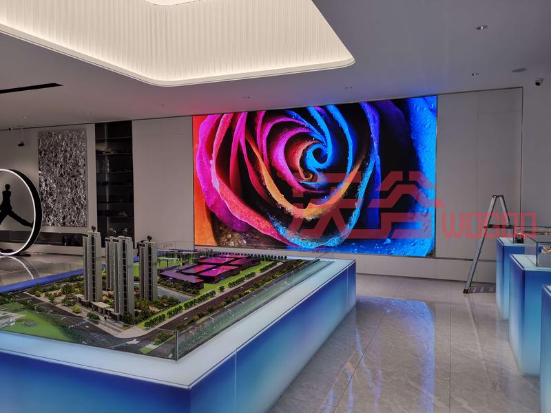 湖北武汉某楼盘营销中心led显示屏